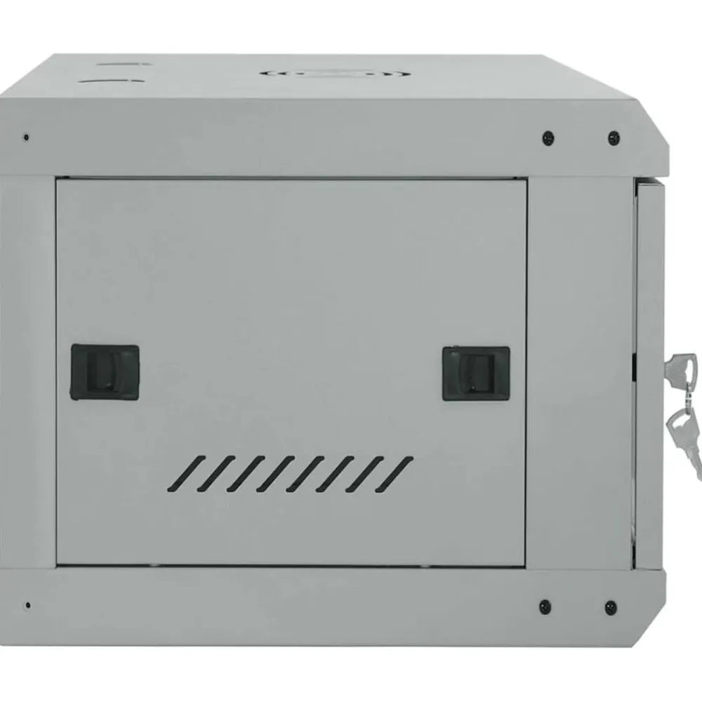 vidaXL Armario de red con almacenamiento 60 x 35 x 28 cm Acero Gris Clearance
