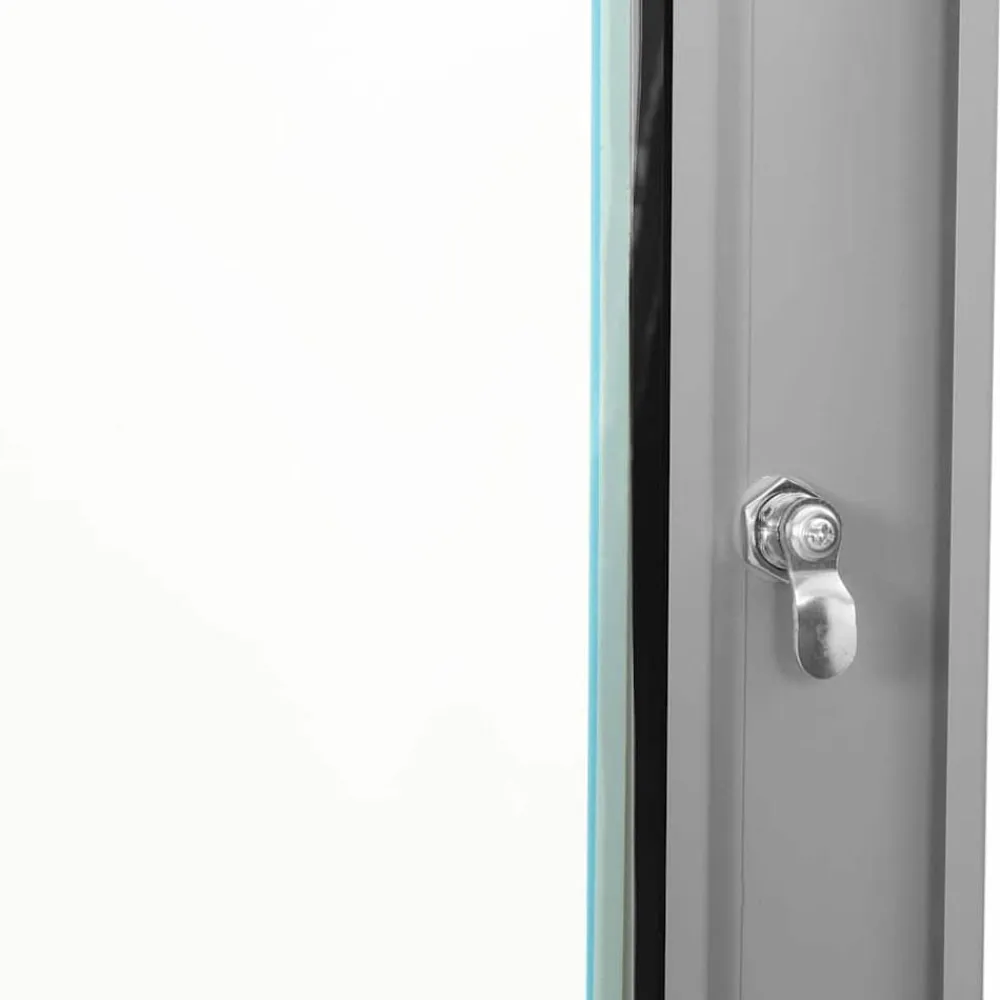 vidaXL Armario de red con almacenamiento 53 x 35 x 21 cm Acero Gris Hot