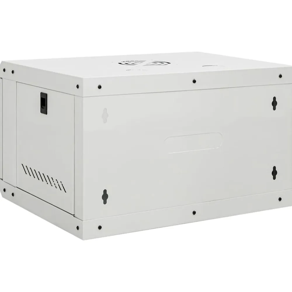 vidaXL Electrónica-Armario de red de pared 6U de 19" IP20, 53 x 40 x 30 cm