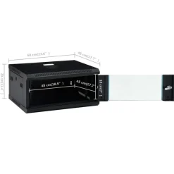 vidaXL Electrónica-Armario de red de pared 4U 19