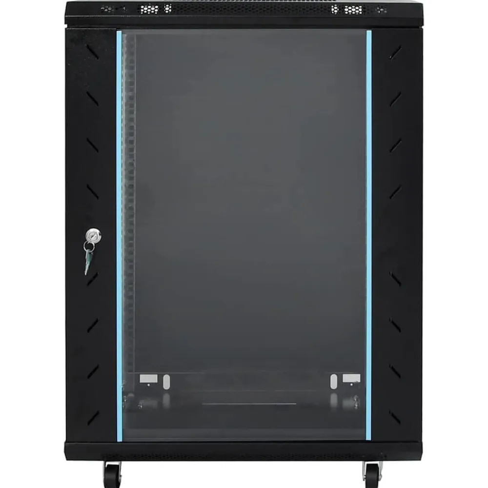 vidaXL Armario de red 15U con patas giratorias, 19", IP20, 60 x 45 x 86 cm Negro Online