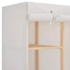 vidaXL Armario de tela 135x40x170 cm Blanco Best