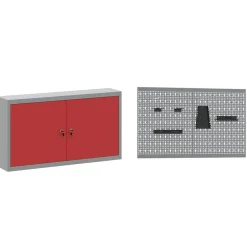 vidaXL Accesorios De Bricolaje-Armario de trabajo 5 pcs Madera Ingenierizada y Acero