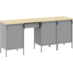 vidaXL Accesorios De Bricolaje-Armario de trabajo 4 pcs Madera Ingenierizada y Acero