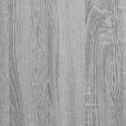 vidaXL Armario espejo de baño con luz LED acrílico gris 80x12x45 cm Gris sonoma