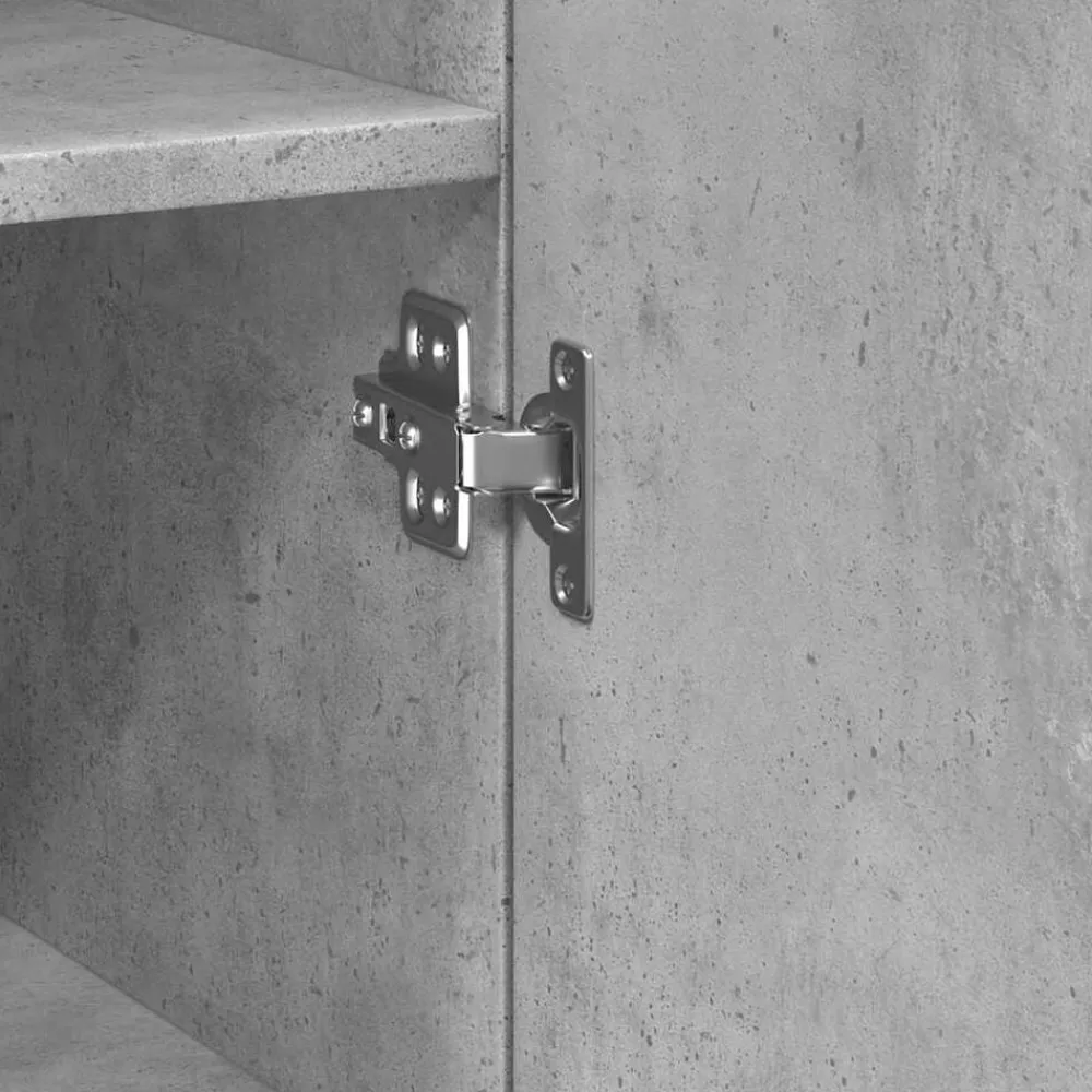 vidaXL Armario estrecho madera ingeniería gris hormigón 30x42,5x225 cm Gris hormigón New