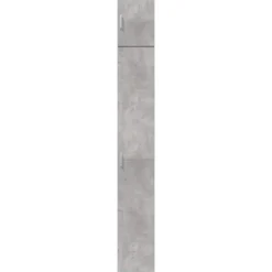 vidaXL Armario estrecho madera ingeniería gris hormigón 30x42,5x225 cm Gris hormigón New