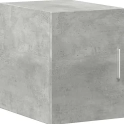 vidaXL Armario estrecho madera ingeniería gris hormigón 30x42,5x225 cm Gris hormigón New