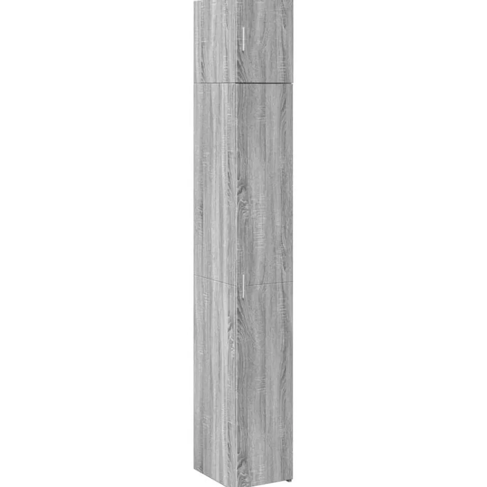 vidaXL Armarios Y Almacenamiento-Armario estrecho madera ingeniería 30x42,5x225 cm