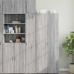 vidaXL Armarios Y Almacenamiento-Armario estrecho madera ingeniería 30x42,5x225 cm
