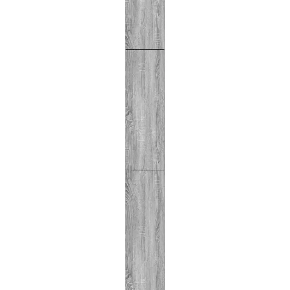 vidaXL Armarios Y Almacenamiento-Armario estrecho madera ingeniería 30x42,5x225 cm