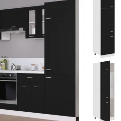 vidaXL Armarios Y Almacenamiento-Armario frigorífico "Lyon" 60x57x207 cm de madera de ingeniería