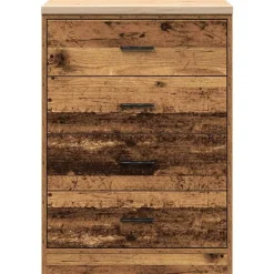 vidaXL Almacenamiento Industrial-Armario garaje madera vieja 60x51x85 cm Madera maciza de pino