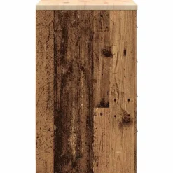 vidaXL Almacenamiento Industrial-Armario garaje madera vieja 60x51x85 cm Madera maciza de pino