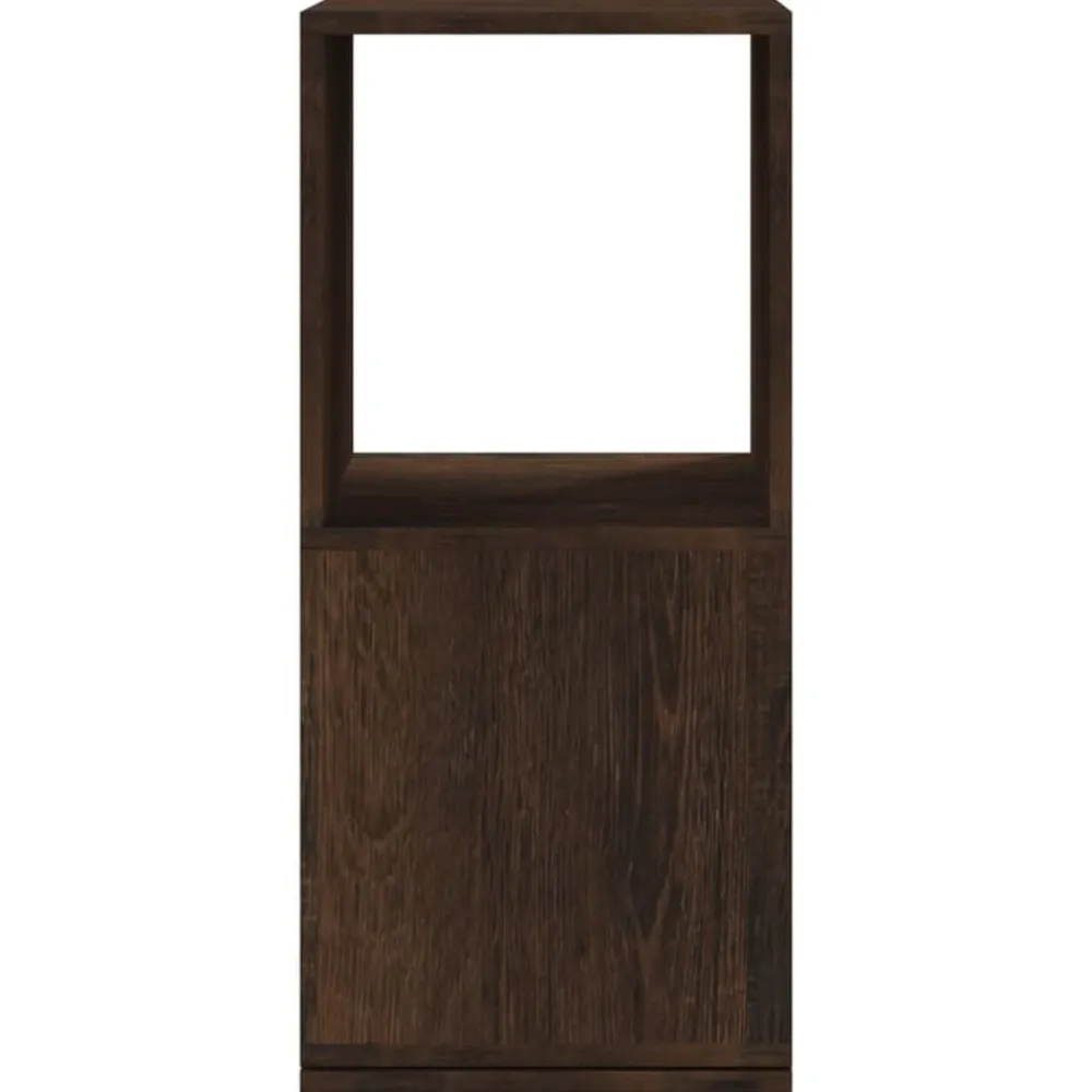vidaXL Armario giratorio aglomerado 34,5x34,5x75,5 cm Roble ahumado
