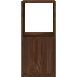 vidaXL Estanterías-Armario giratorio aglomerado roble marrón 34,5x34,5x75,5 cm