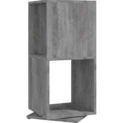 vidaXL Armario giratorio aglomerado gris hormigón 34,5x34,5x75,5 cm Gris hormigón Online