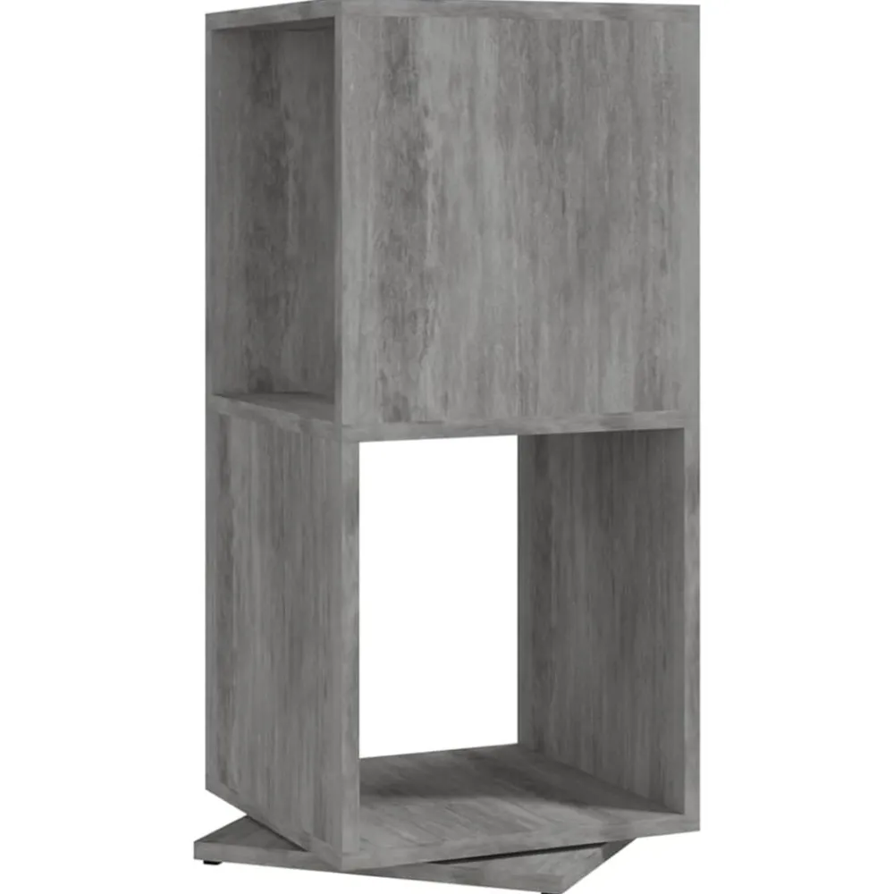 vidaXL Armario giratorio aglomerado gris hormigón 34,5x34,5x75,5 cm Gris hormigón Online