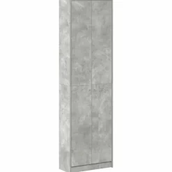 vidaXL Armario Gris Concreto 55 x 25 x 189 cm Madera de ingeniería Gris hormigón