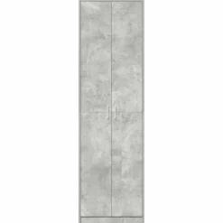 vidaXL Armario Gris Concreto 55 x 25 x 189 cm Madera de ingeniería Gris hormigón