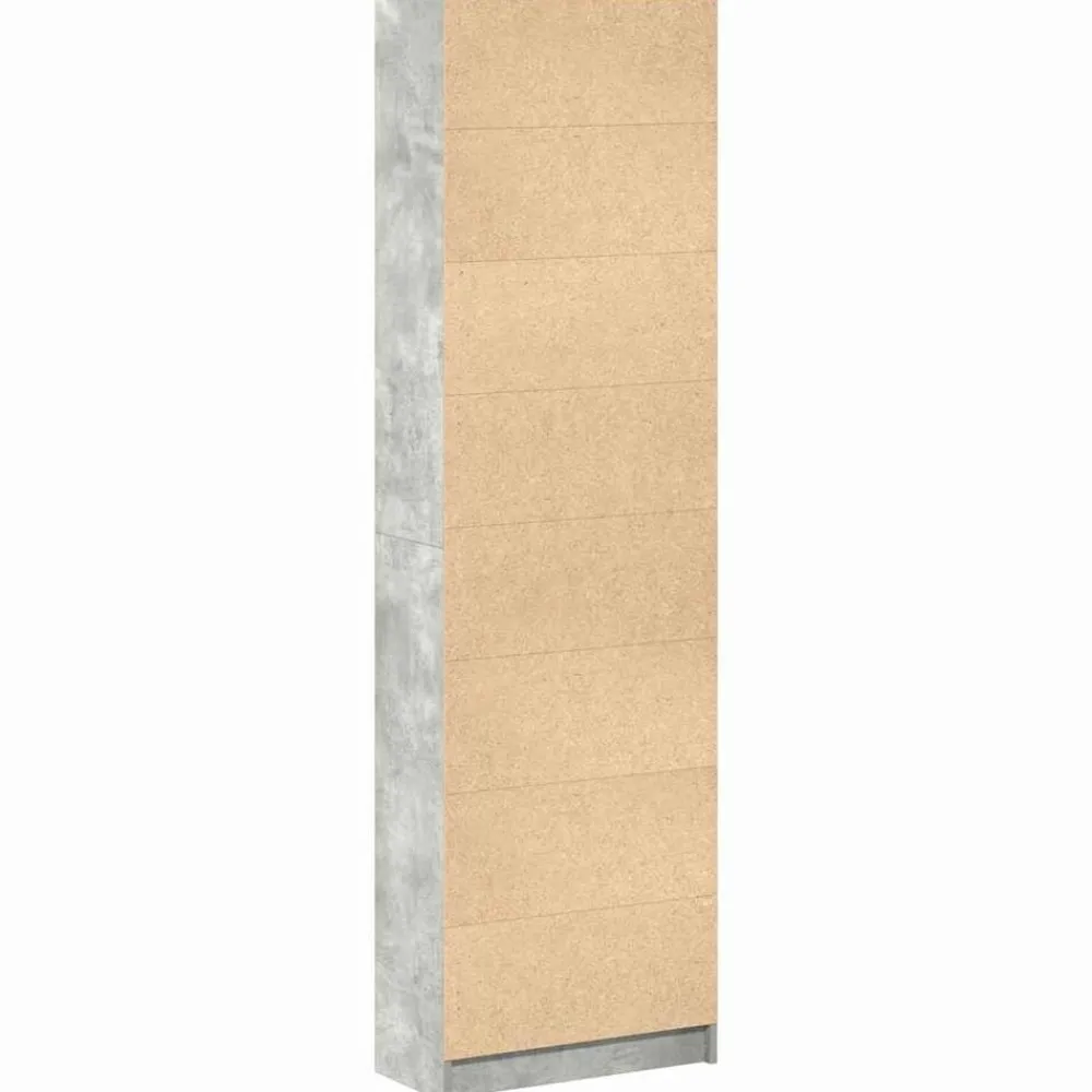 vidaXL Armario Gris Concreto 55 x 25 x 189 cm Madera de ingeniería Gris hormigón
