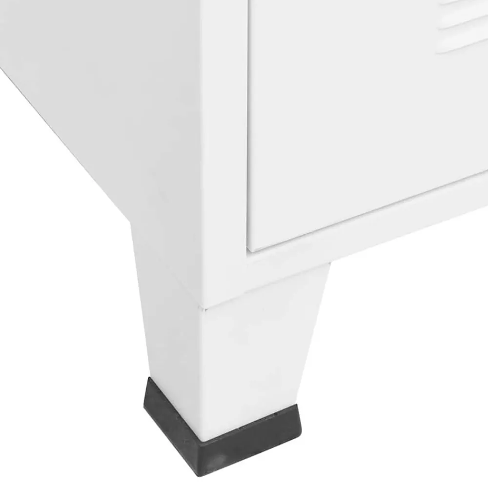 vidaXL Armario industrial de metal 90x50x180 cm Blanco Best
