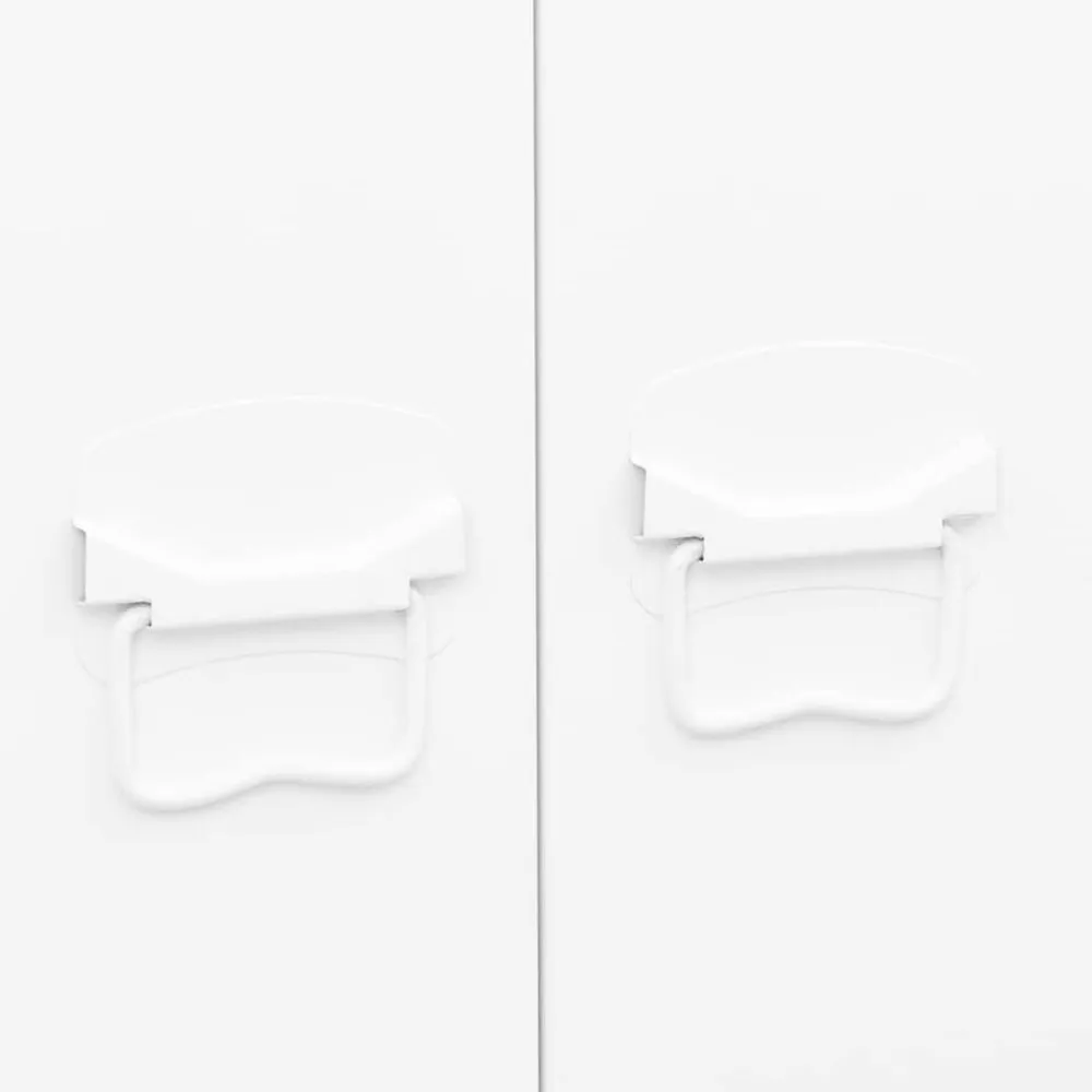 vidaXL Armario industrial de metal 90x50x180 cm Blanco Best
