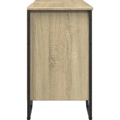 vidaXL Armario lavabo baño madera ingeniería 91x35x60 cm Roble Sonoma Outlet