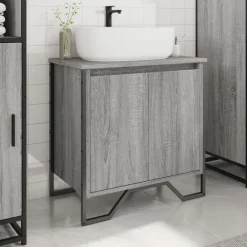vidaXL Conjuntos De Muebles-Armario lavabo baño madera ingeniería 60x35x60 cm