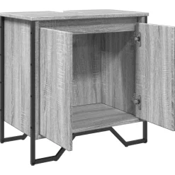 vidaXL Conjuntos De Muebles-Armario lavabo baño madera ingeniería 60x35x60 cm