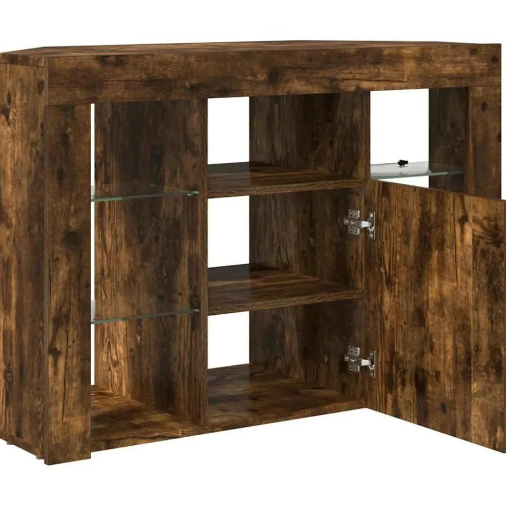 vidaXL Muebles Tv-Armario LED para TV de Esquina 100x40x68cm