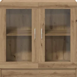 vidaXL Estanterías-Armario libros madera ingeniería 82,5x30,5x80 cm