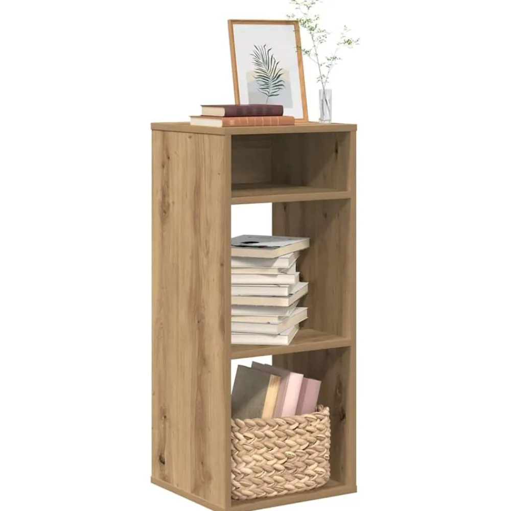 vidaXL Armario libros madera ingeniería 34x31x80 cm Roble artisan