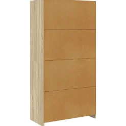 vidaXL Armario madera contrachapada color 100x50x200 cm Roble Sonoma Discount