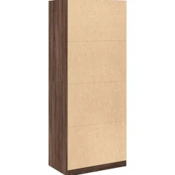 vidaXL Armarios Y Almacenamiento-Armario madera de ingeniería color roble marrón 80x50x200 cm