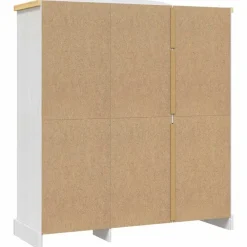 vidaXL Armarios Y Almacenamiento-Armario madera de pino Mexicano estilo Corona 3 puertas