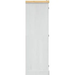 vidaXL Armario madera de pino Mexicano estilo Corona 2 puertas Blanco Online