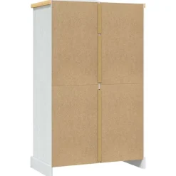 vidaXL Armario madera de pino Mexicano estilo Corona 2 puertas Blanco Online