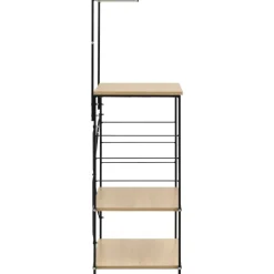 vidaXL Armario microondas madera ingeniería negro roble 60x39,6x123 cm negro y roble Sale