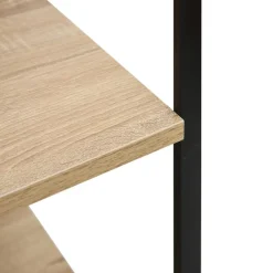vidaXL Armario microondas madera ingeniería negro roble 60x39,6x123 cm negro y roble Sale