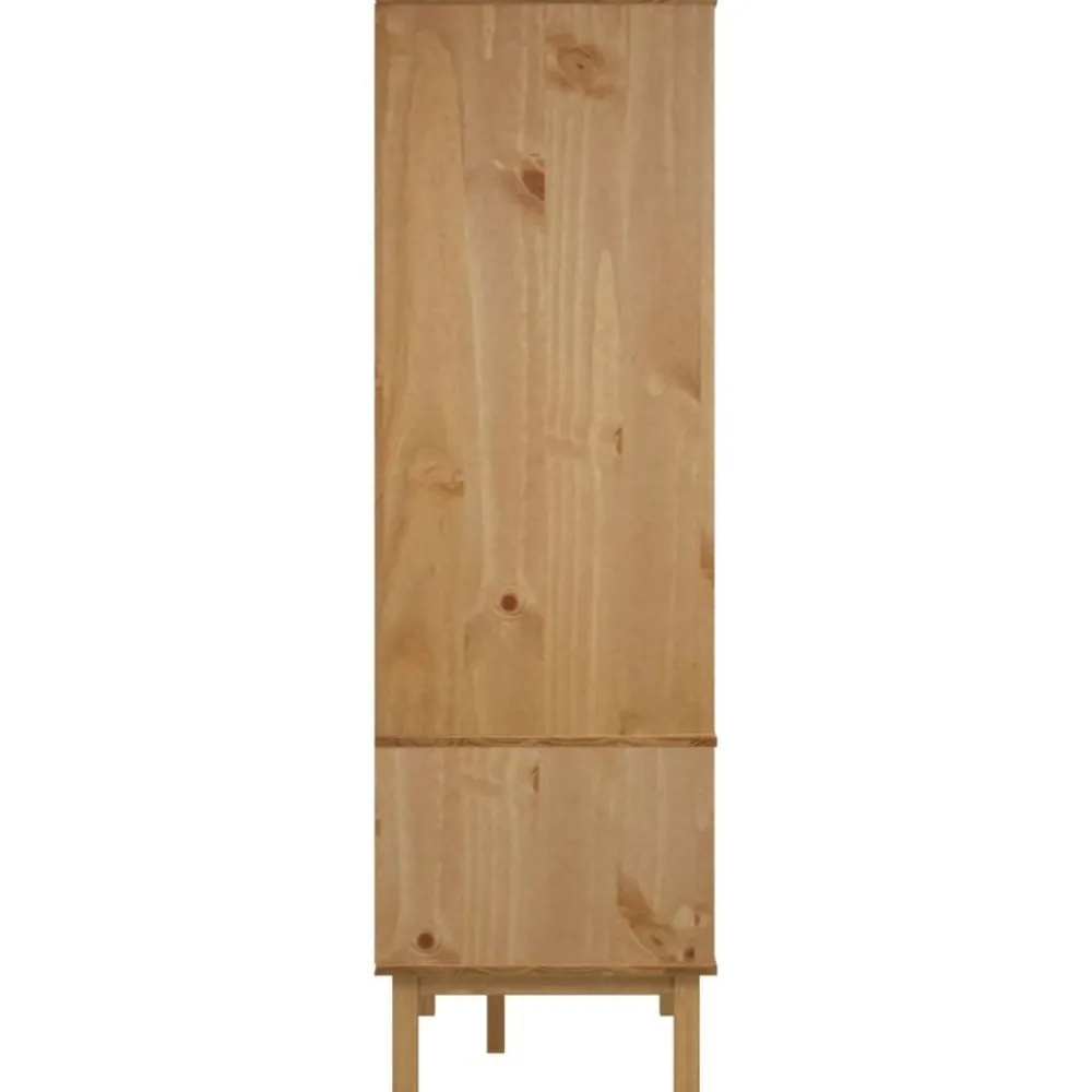 vidaXL Armarios Y Almacenamiento-Armario OTTA madera maciza pino 76,5x53x172 cm
