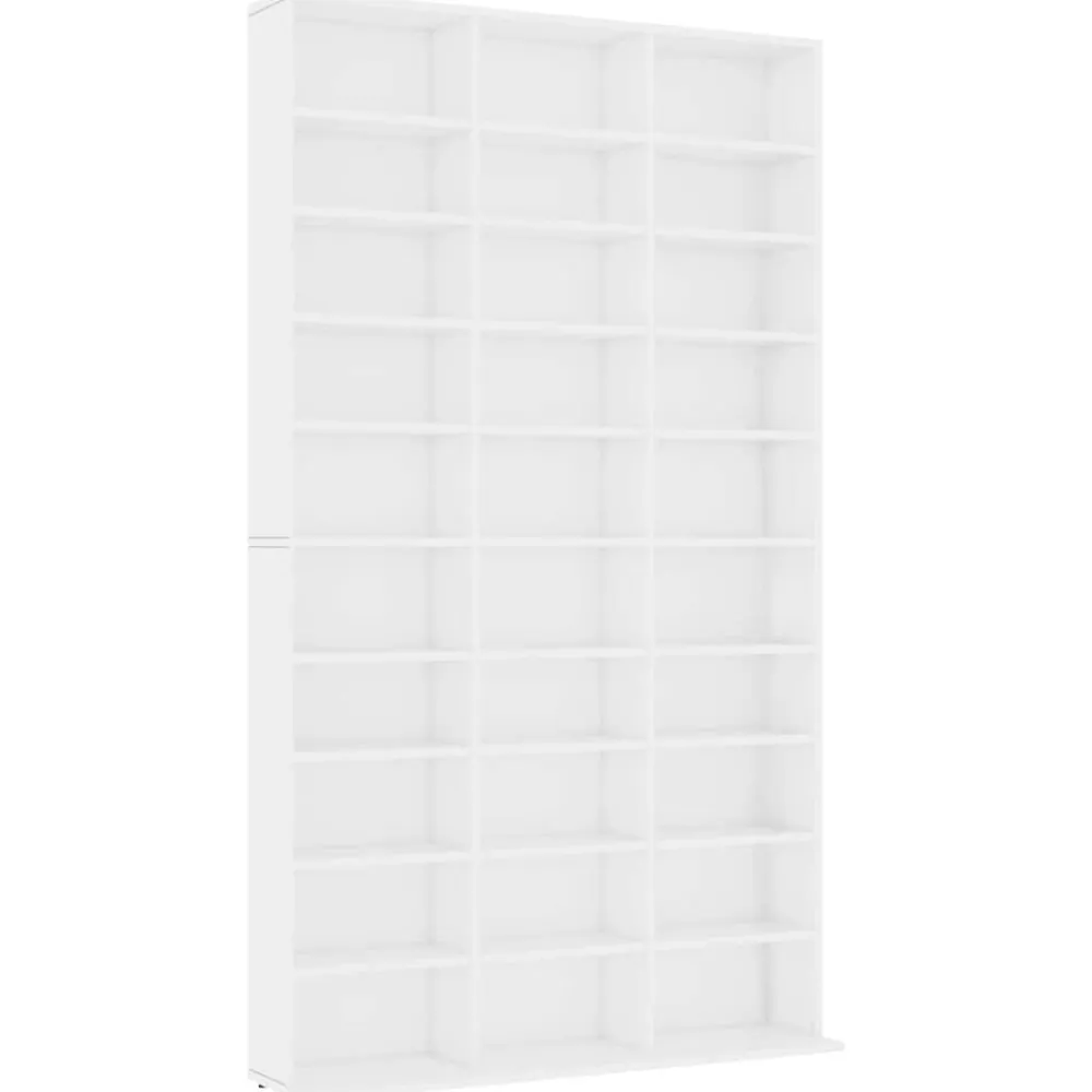vidaXL Armarios Y Almacenamiento-Armario para CDs madera contrachapada 102x23x177,5 cm