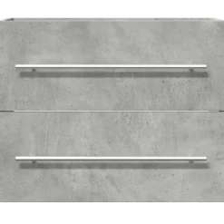 vidaXL Armario para lavabo aglomerado gris hormigón 60x38,5x48 cm Gris hormig&oacute;n