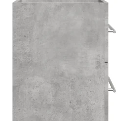 vidaXL Armario para lavabo aglomerado gris hormigón 60x38,5x48 cm Gris hormig&oacute;n
