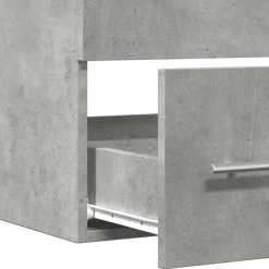vidaXL Armario para lavabo aglomerado gris hormigón 60x38,5x48 cm Gris hormig&oacute;n