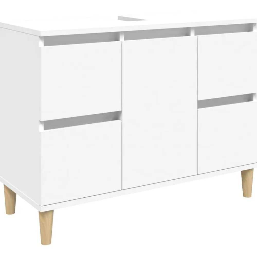 vidaXL Armarios Y Almacenamiento-Armario para lavabo madera contrachapada 80x33x60 cm