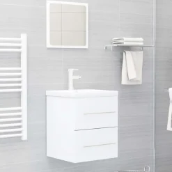 vidaXL Conjuntos De Muebles-Armario para lavabo madera contrachapada 41x38,5x48 cm