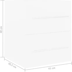 vidaXL Conjuntos De Muebles-Armario para lavabo madera contrachapada 41x38,5x48 cm