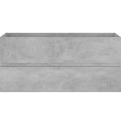 vidaXL Armario para lavabo contrachapada gris hormigón 100x38,5x45 cm Gris hormig&oacute;n Clearance