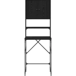 vidaXL Armario para lavadora 68 x 48,5 x 194 cm Roble negro